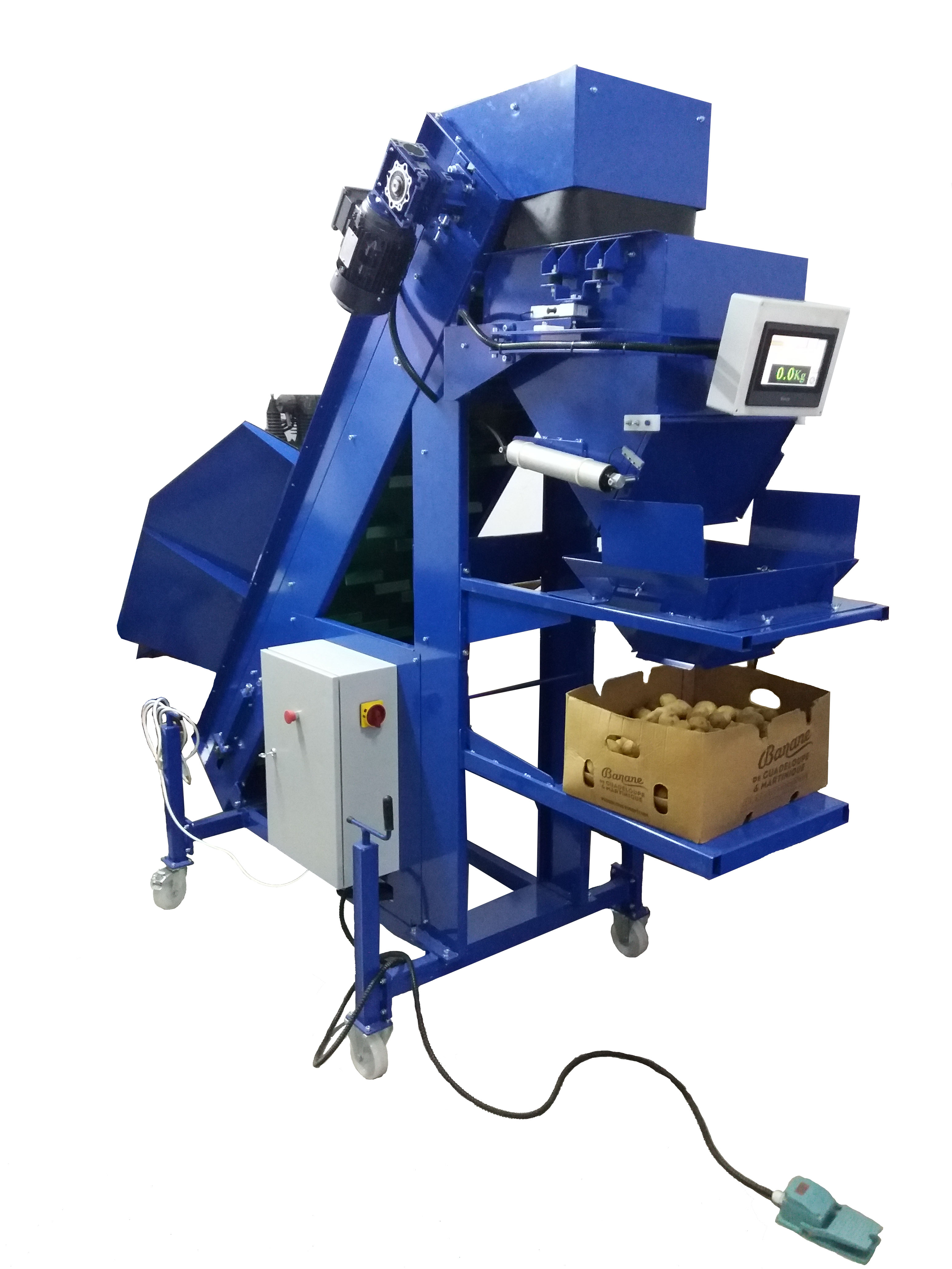 Zsákoló mérleg - front view