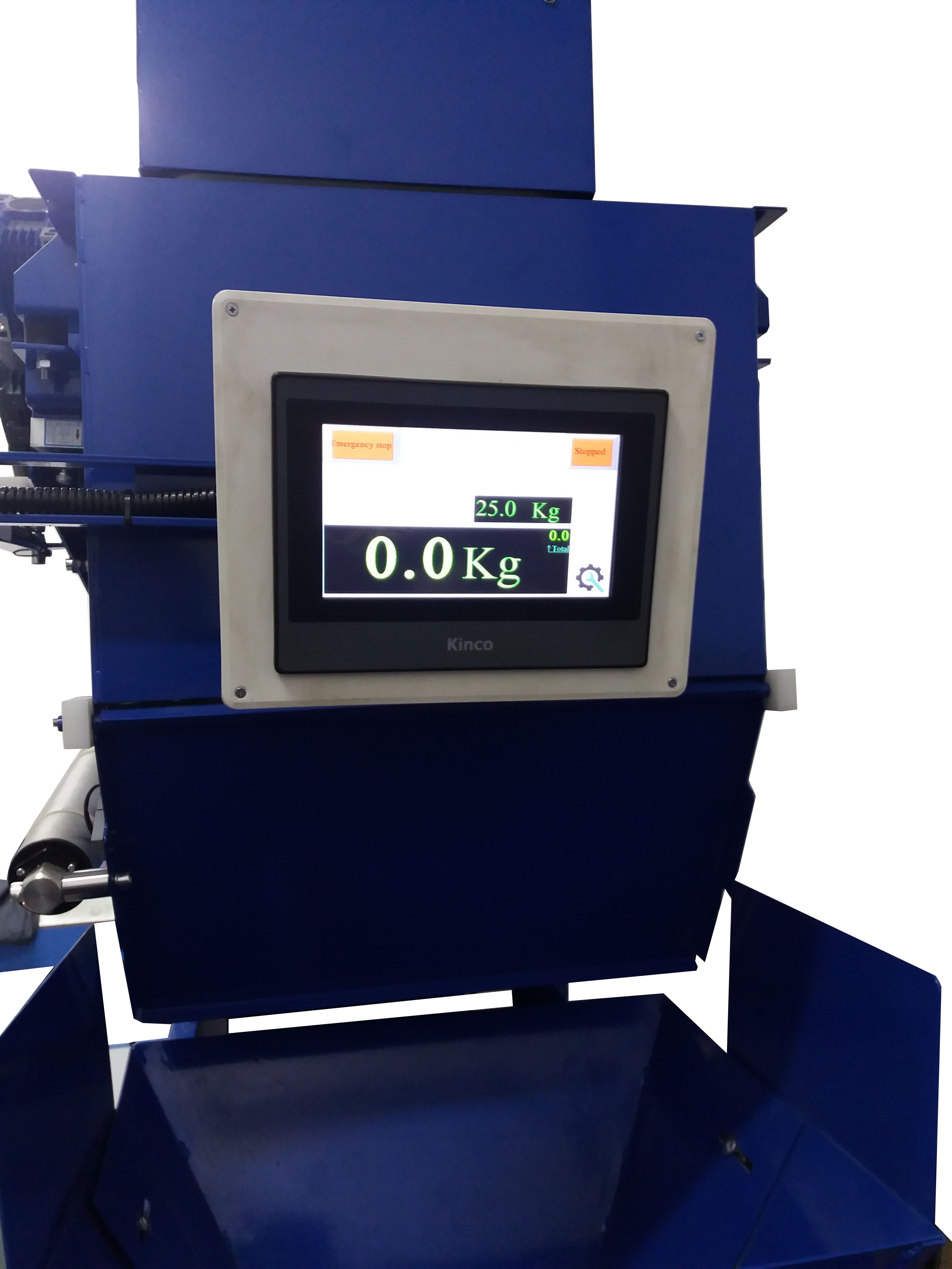 Zsákoló mérleg - érintőképernyő